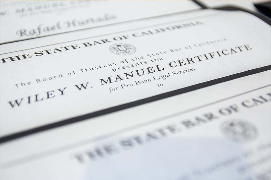 TJSL and Students Honored by the Legal Aid Society of San Diego