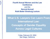 Women and the Law Conference 2004
