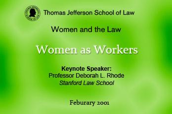 Women and the Law Conference 2001