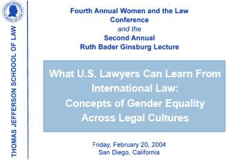 Women and the Law Conference 2004