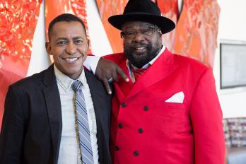 Professor K.J. Greene and George Clinton