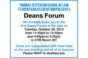 Deans Forum!