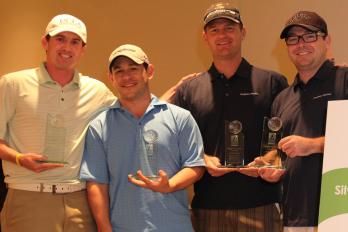 First Place Low Net (64) Ryan McCrary N Ben Cramer JP Roach and Matt Greene