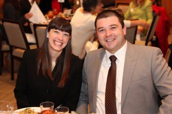Amy Louttit with her boyfriend Nik Djordjerski