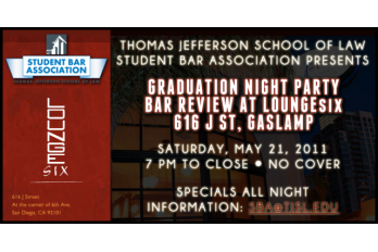 SBA Graduation Party Bar Review at LOUNGEsix - May 21, 2011