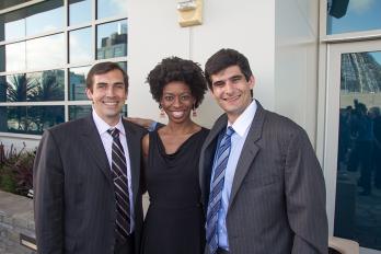 Patrick Long '10 , Ashley Clark Stewart '09, Jeffrey Abate '06 IMG_1455