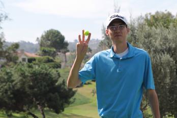 Putting Contest Winner Aaron Sherlock