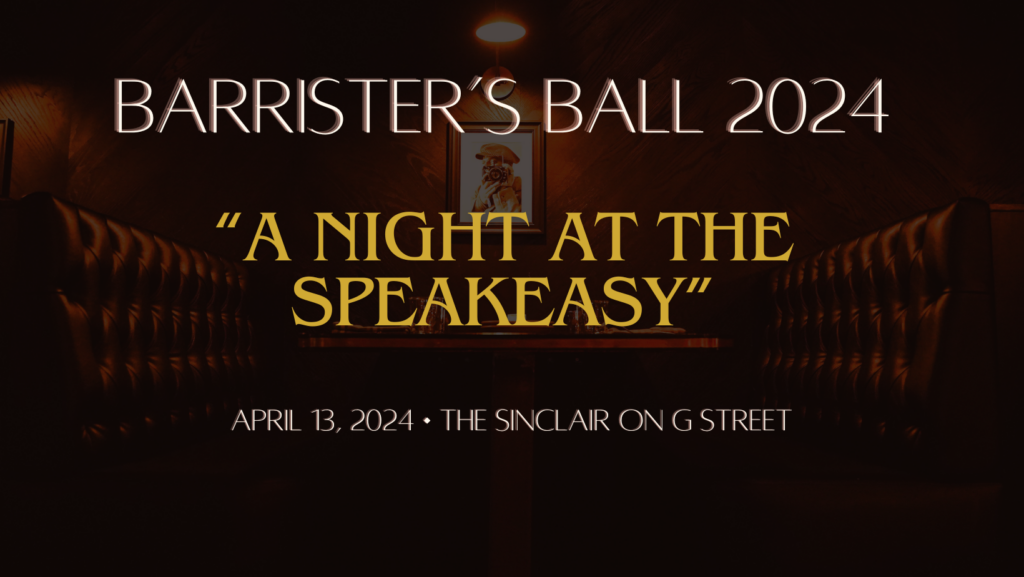 Barrister's Ball 2024, A Night At The Speakeasy Thomas Jefferson